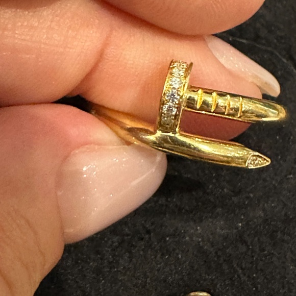 Cartier yellow gold Juste Un Clou ring with diamonds - Picture 14 of 16